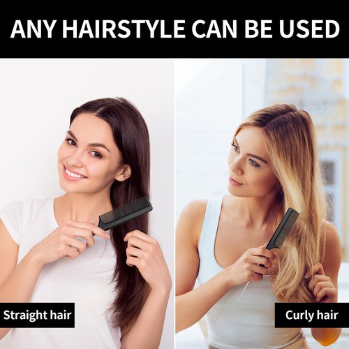 ZIBARBER Hair Brush Set, 3 Pieces Barber Brush and Comb for Men Women, Straightening Brush with Wood Plate, Nylon Bristles, for Thick Coarse Hair, Beauty Salons Home Use