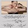 Cerlaza Tiny Temporary Tattoos for Women Girls, Realistic Fake Tattoos That Look Real and Last Long for Adult, Waterproof Hand Tattoos Stencils Stickers for Body Art-12 Sheets