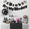 Bruh It's My Birthday Banner Gold and Black Birthday Party Decorations Preteen and Teen Boy Birthday Decor Funny Birthday Banner Bruh Birthday Party Supplies
