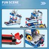 WVINVW City Boat STEM Building Blocks Sets, Compatible with Lego City Police Boat and Ship Playsets, Rescue Boats That Float Toy Building Kit for Boys 6 7 8 9 10 11 12（480 Pcs）