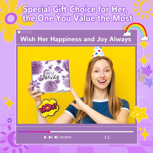 YICTEK Unique Birthday Gifts for Women, 10pcs Friends Happy Birthday Gifts Baskets for Women, Best Gift Idea Set for Coworker Friends Female Sister Mom Wife Girlfriend and Your Boss