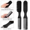 3 Pieces Barber Brush and Barber Comb Set, with Barber Blade Cleaning Brush Beard Brush Hair Cutting Comb, for Men Women Beauty Salons Home Use (Type A)
