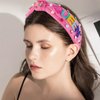Canitor Birthday Queen Headband for Women Birthday Girl Headband Princess Crown Tiara Hat Birthday Gifts Happy Birthday Party Decorations Accessories (hot pink)
