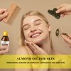 HERBOGANIC Pure Almond Oil, Natural Body Oil for Skin and Hair, Moisturizing Almond Oil for Face,Promote Glowing and Healthy Skin- 2 Oz Bottle