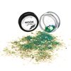 Moon Glitter Iridescent Chunky Glitter 100% Cosmetic Glitter for Face, Body, Nails, Hair and Lips - 0.10oz - Green