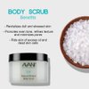 Avani Natural Mineral Body Scrub - Dead Sea Salt, Vitamin E, Jojoba, Sunflower, Sweet Almond - Exfoliating Formula for All Skin Types - Pear/Apple