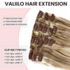 Clip in Hair Extensions Real Human Hair, Beige Blonde and Platinum Blonde Hair Extensions Clip ins 22 Inch Straight Blonde Highlighted Silky Natural Remy Hair Extensions Clip in Human Hair 70g 7pcs