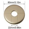 Snap On Escutcheon Plate JJHXSM 2PCS 22x80mm Pipe Hole Air Conditioning Hole Decorative Cover Golden