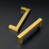 Ravinte 15 Pack 3-3/4 Inch Kitchen Square Cabinet Handles Cabinet Pulls Brushed Brass Drawer Pulls Kitchen Cabinet Hardware Kitchen Handles for Cabinets Cupboard Handles Drawer Handles