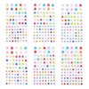 6 Sheet 516PCS Face Jewels Colorful Star Gems Stickers, Eye & Body Makeup Acrylic Rhinestones Self Adhesive Sparkle Freckles Jewels for Women Face, Rave Accessories for Parties, Festival, Daily Use