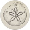 Thirstystone Sand Dollar 4 Pack Round Absorbent Stone Coasters Manufactured in The USA Decorative, Absorbent, Easily Wipes Clean