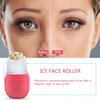IMEASY Ice Roller for Face and Eye, Ice Face Roller,Facial Beauty Ice Roller Skin Care Tools, Ice Facial Cube, Gua Sha Face Massage, Silicone Ice Mold for Face Beauty (Pink)