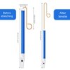 Boao 2 Pieces Slide Whistle Instrument Slide Whistle Toy Slide Whistle Party Favors with Stainless Steel Sliding Rods for Parent Interactive Games, Educational Party Favors (Blue)