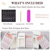 24 Pcs White French Tip Press On Nails Almond Medium Fake Nails Aurora Chrome False Nails Acrylic Glue On Nails Full Cover Stick On Nails Artificial Nails For Women Girls Manicure