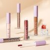 LUXAZA Neutral Brown Liquid Eyeshadow Set, 5Pcs - Long Lasting, Highly Pigmented, Quick-Drying Sparkling Eye Shadow Makeup, Multi-Use, Travel Friendly