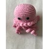 Znet3D Jellyfish Crochet Stuffed Plush Toy - Handmade in The USA - Soft and Adorable. A (Pink)