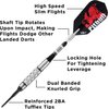 Viper by GLD Products unisex adult (18 Grams) Viper Pitbull 90 Tungsten Soft Tip Darts with Storage Travel Case Medium Knurling 18 Grams, Black, Wide Crosscut US