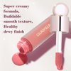 Cilrofelr Dewy Liquid Blush, Soft Cream Liquid Blush for Cheek, Buildable & Blendable Pigment, Lightweight & Smooth Texture, Longwear Formula for a Soft, Natural Flush (04 Rosy Mauve)