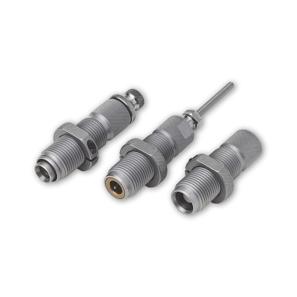 Hornady Custom Grade New Dimension 3-Die Set, 9mm Luger 9x21(.355) (546515) -Caliber Specific Reloading Equipment for Handloaders with Full Length Sizer Die, Seating Die, Sure-Loc Rings, & Storage Box