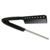 FRCOLOR 2Pcs Straightening Comb Flat Iron Comb Salon Hair Brush Combs V-shaped Straight Comb Hairdressing Styling Hair Straightener for Hair Salon Home Use
