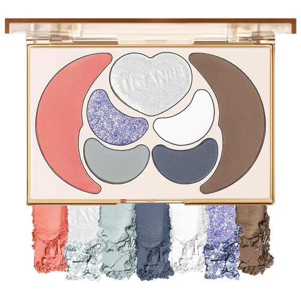 UCANBE All in One Makeup Kit - 4 Shimmer Matte Eyeshadow, 1 Pink Blush, 1 Bronzer Contour, 1 Illuminator Highlighter Makeup Palette Make Up Sets for Women Girls Teens Gift (05 Iceberg Makeup Palette)