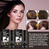 Hair Fibers for Thinning Hair - Light & Thick Hairline Powder Long-Lasting Adsorption Hair Texture Powder Hair Root Touch Up Fibers Waterproof and Windproof Hair Powder for Men&Women (Black)