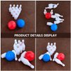 Toyvian 2Set Dollhouse Miniature Bowling Ball Set Miniature Dollhouse Bowling Game Toy Mini Desktop Tabletop Bowling Toy for Dollhouse Decoration Accessories