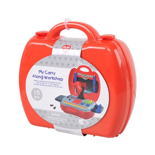 PLAY My Carry Along Workshop 15 Pcs Toddler Toy Figures & Playsets Interactive Sounds Great Educational Learning Toy for Children 3 Years & Up