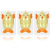 Clear Chick Shaped Easter Eggs 3 Fillable Treat Containers