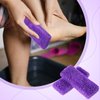 Batiyeer 100 Pcs Pumice Stone for Feet Scrubber Dead Skin Disposable Foot Pumice Foot Shower Scrubber Foot Scrubber for Heel Cuticle Callus Remover Bath Spa (Purple)