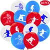 50PCS Skiing Latex Balloons Party Decorations-Sports Theme Party Supplies Snowboard/Skier Birthday Baby Shower Wedding Party Favors