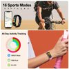 ENGERWALL Fitness Tracker with Step Counter/Calories/Stopwatch, Activity Tracker with Heart Rate Monitor, IP68, Health Tracker with Sleep Tracker, Smartwatch, Pedometer Watch for Women Men Kids
