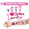 48 PCS Cheerleading Party Favors 24PCS Tattoos Stickers 24PCS Slap Bracelets Wristbands Perfect for Themed Birthday Baby Showers or Classroom Rewards Ideal Decor and Gifts for Girls and Boys