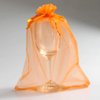 UHANGETH 100 Pcs 6x9 Inch Drawstring Organza Gift Bags Jewelry Party Wedding Favor Candy Christmas Pouches (Orange)