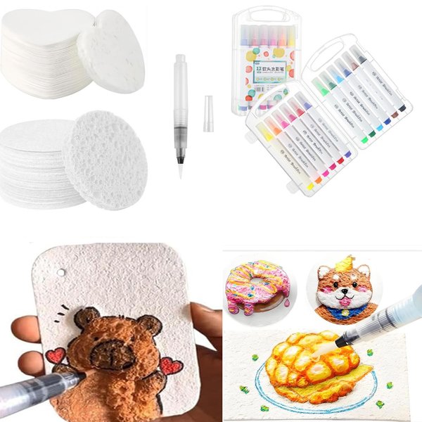 Magic Puffy Paint, Foam Texture Painting Paper for Crafts, 20PCS ...