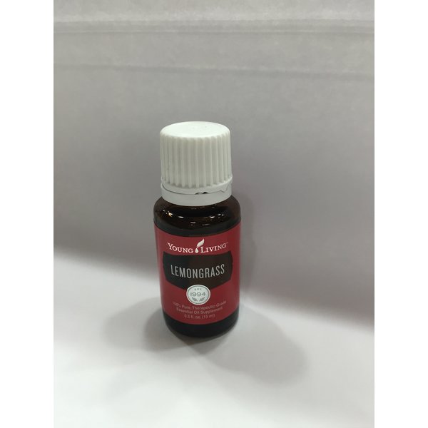 Young Living - Lemongrass Essential Oil 15 ml | Natural Air Freshener | Aromatherapy Diffuser Blends | Ideal for Massage | Citrusy Aroma & Fresh Essence