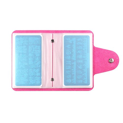 FingerAngel Stamping Plates Mix Designs Retangle Stamp Stamping Image Fashion Design Plate Print Nail Art Template (Stamping Tool case)