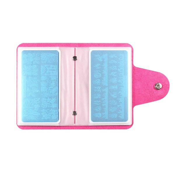FingerAngel Stamping Plates Mix Designs Retangle Stamp Stamping Image Fashion Design Plate Print Nail Art Template (Stamping Tool case)