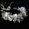 Vivivalue Wedding Flower Crown Women Flower Headband Hair Wreath Floral Headpiece Halo Party Prom Photos