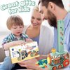 WXQAIY Domino Train Toys, 200PCS Automatic Dominoes Stacking Kids Games for 3+ Year Old Boys, Stem Montessori Toy Toddler Birthday Gifts Age 4 5 6 7 8