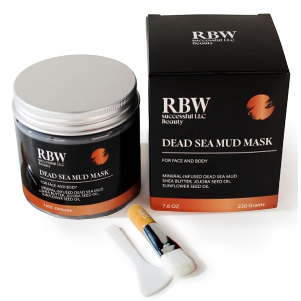 RBW Dead Sea Mud Mask for Face and Body - Natural Facial Treatment for Deep Cleansing, Detoxifying, and Hydration - Organic Ingredients for Glowing, Radiant Skin - Spa-Quality Beauty Care