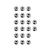 RiToEasysports Landing Gear Stopper Set Wheel Collar, 20Pcs RC Airplane Plane Landing Gear Wheel Stop Collar 2.1mm Stainless Steel Exquisite Craftsmanship