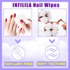 NXJ INFILILA Lint Free Nail Wipes for Nail Polish Remover 540Pcs Super Absorbent Dry Nail Pliosh Remover Pads Wipes Lint Free Wipes Nail Wipes