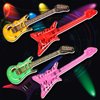 BBTO 15 Pcs Inflatable Rock Star Toy Set 23.6 Include 23.6 Inch Inflatable Rock Electric Guitar, Inflatable Bass Guitar, Inflatable Microphones, Inflatable Radio Boombox Toys for Concert Theme Party