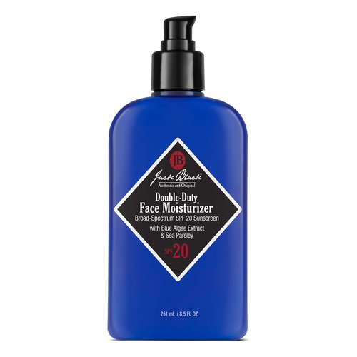 Jack Black Double-Duty Face Moisturizer, 8.5 Fl. Oz – SPF 20 Sun Protection, Long Lasting Hydrating Skincare, Lightweight Moisturizer, Men’s Facial Moisturizer