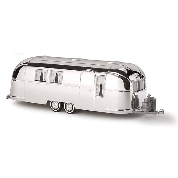 Busch 44982 Airstream Trailer 1958 Silver HO Scale Model , White