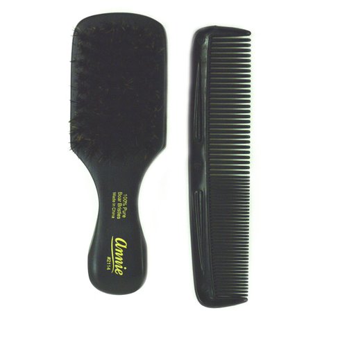 Annie mini pocket small manclub combo brush #2114 - SOFT-, soft bristles, natural bristles, boar bristles, hair comb, hair brush, long hair, short hair,
