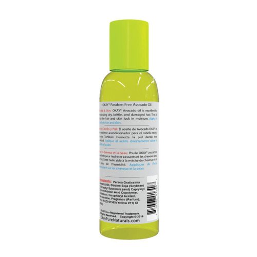 OKAY AVOCADO OIL for HAIR and SKIN Paraben FREE 2oz / 59ml