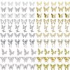 KACHIMOO 100pcs Butterfly Nail Charms Butterfly Charms for Nails Gold Butterfly Nail Charms 3D Nail Butterfly Charms Aolly Butterfly Charms for Acrylic Nails DIY