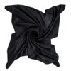 Mulberry Park Pure Silk 36" Square Head Scarf Bandana - For Healthier, Frizz-Free Hair While You Sleep - 19 Momme, Grade 6A Silk - Black